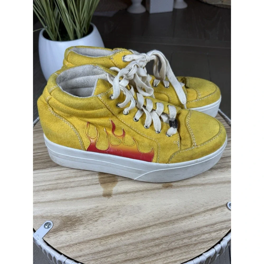 Delias By Dolls Sneakers Womens Size‎ 8 Kill Flame Platform Shoes Y2K Grunge